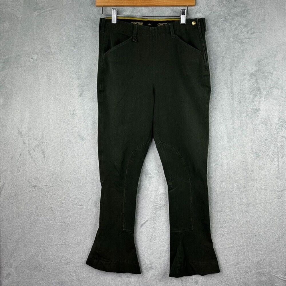 Ovation Gold Circuit Riding Pants Womens Green 28R (30x28)